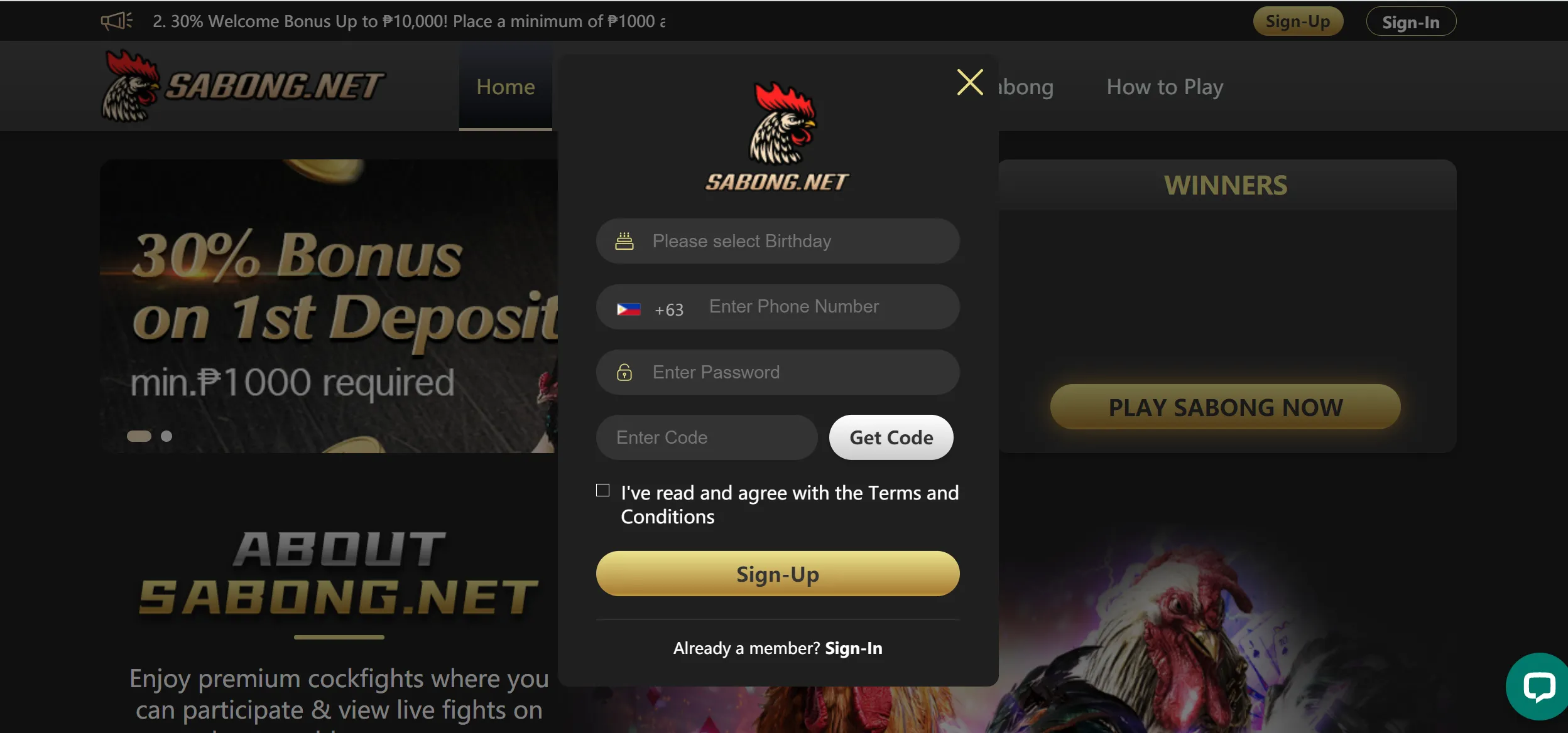 Online Sabong Free Registration
